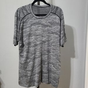 Lululemon Metal Vent Time to Get Dirty Get Outside Get‎ Sweaty Shirt Gray XXL